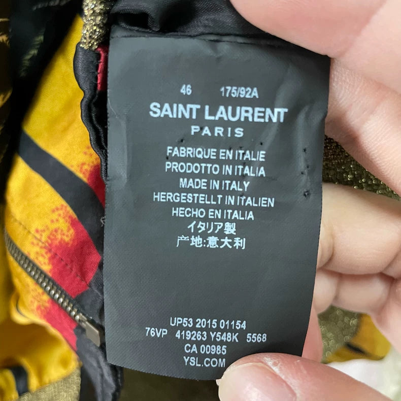 Saint Laurent Palm Baseball Jacket for Men