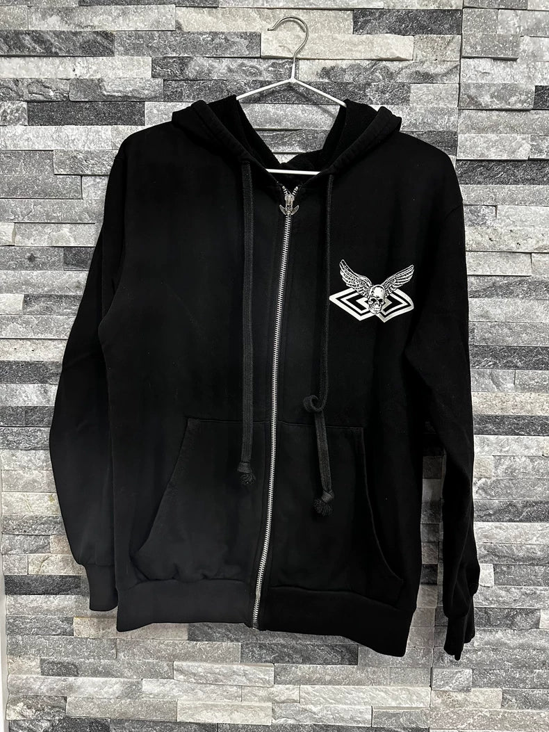 Chrome Hearts Skull Zip Hoodie