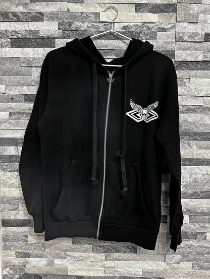 Chrome Hearts Skull Zip Hoodie