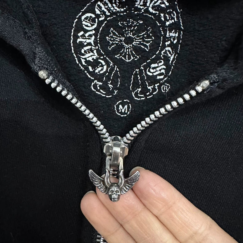 Chrome Hearts Skull Zip Hoodie