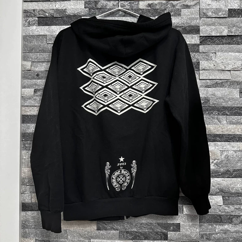 Chrome Hearts Skull Zip Hoodie