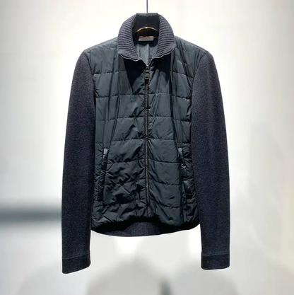 Prada Navy Cotton Men's Down Jacket