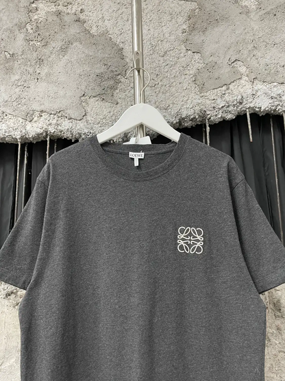 Loewe Gray Cotton Short Sleeve T-Shirt 0089