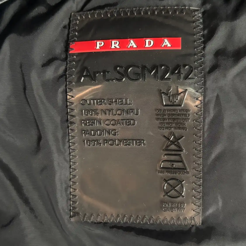 Prada Black Lightweight Men's Outerwear Jacket