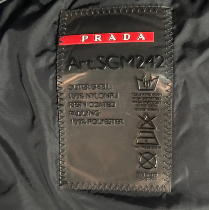 Prada Black Lightweight Men's Outerwear Jacket