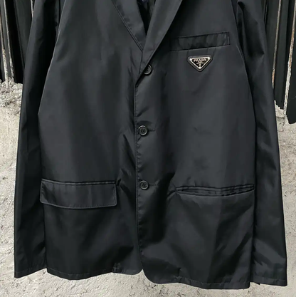 Prada Black Long Sleeve Coat for Men