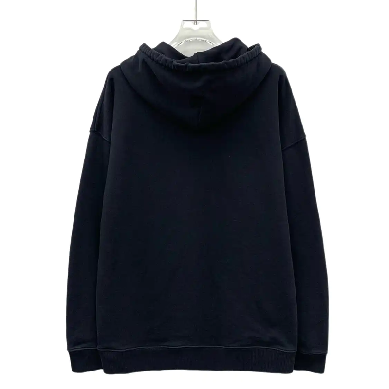 Loewe Black Cotton Hoodie for Men 0089