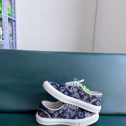 Louis Vuitton Colorful Logo Canvas Casual Sneakers 0079