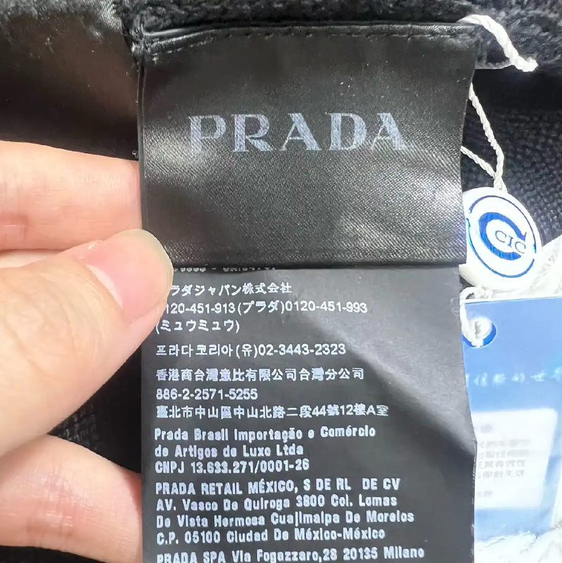Prada Black Wool Knit Pullover for Men