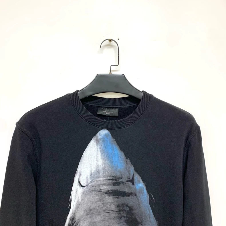 Givenchy Shark Print Sweatshirt in Black