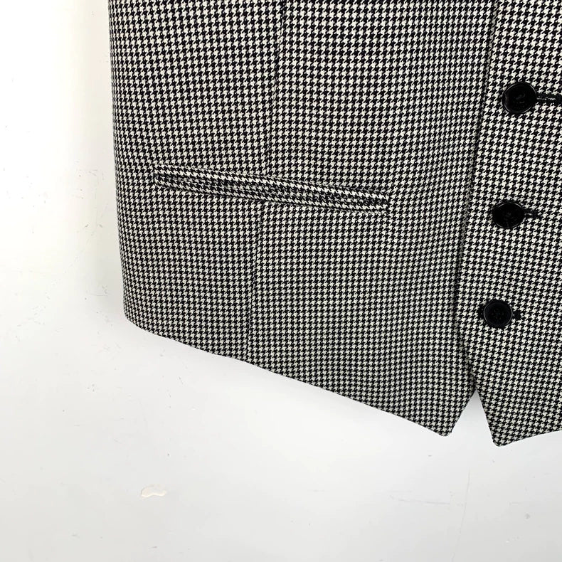 Givenchy Gray Wool Houndstooth Vest