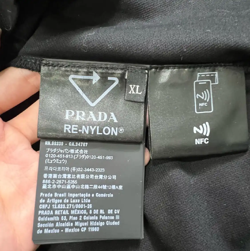 Prada Black Long Sleeve Knit Shirt for Men