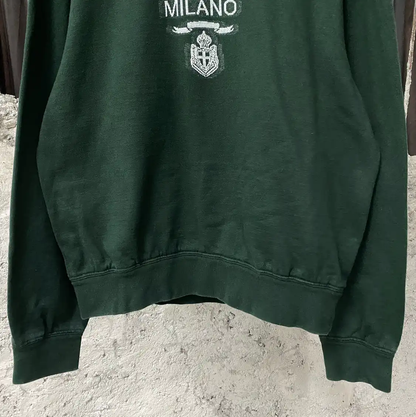 Prada Milano Long Sleeve Green Sweatshirt
