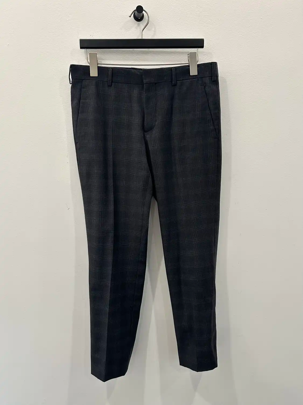 Prada Men's Casual Wool Trousers in Dark Gray