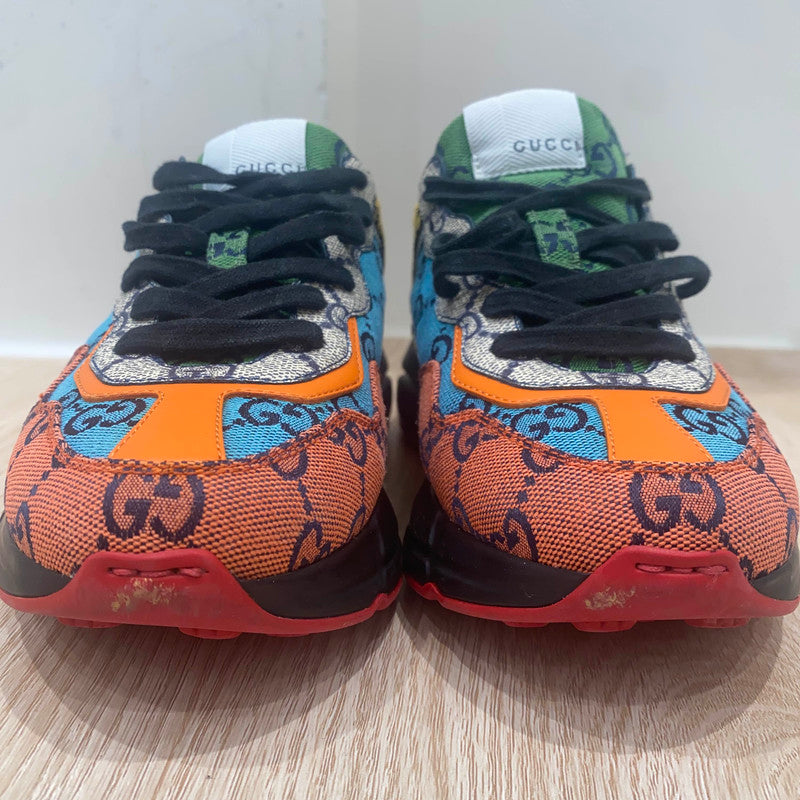 Gucci Rhyton Canvas Vintage Low-Top Sneakers 0079