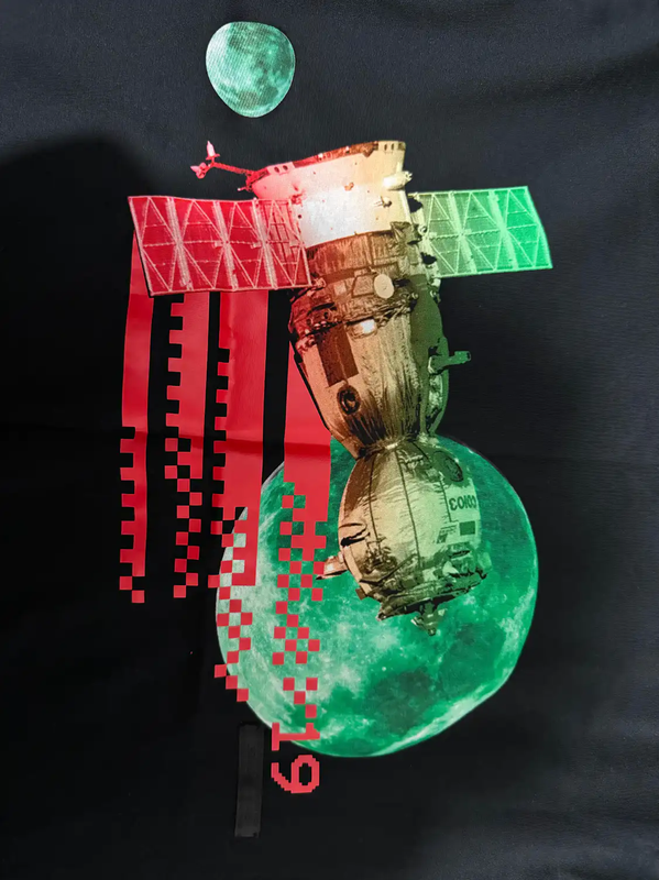 Prada Black Cotton Printed Long Sleeve T-Shirt