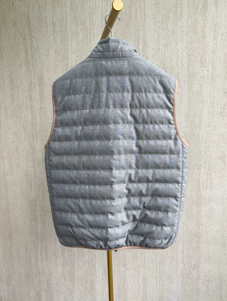 Brunello Cucinelli Gray Down Vest