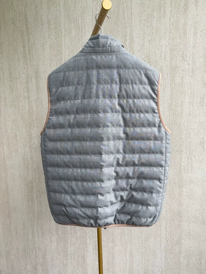 Brunello Cucinelli Gray Down Vest