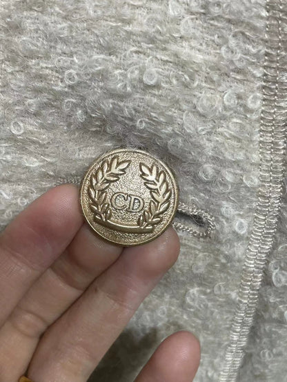 Vintage Dior Beige Wool Blend Coat