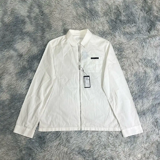 Prada Men's White Cotton Jacket L Size
