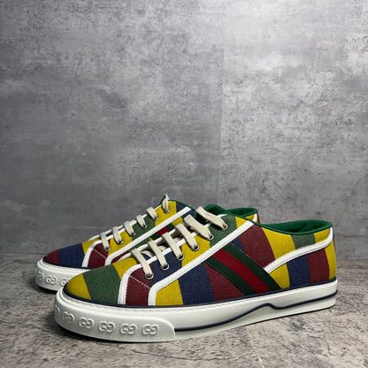 Gucci 1977 Tennis Colorful Canvas Fashion Sneakers 0079