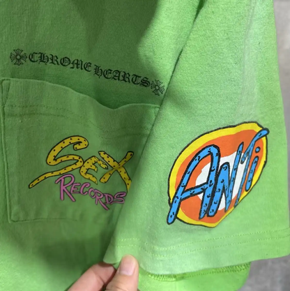 Chrome Hearts Men's Green Cotton T-Shirt 0089