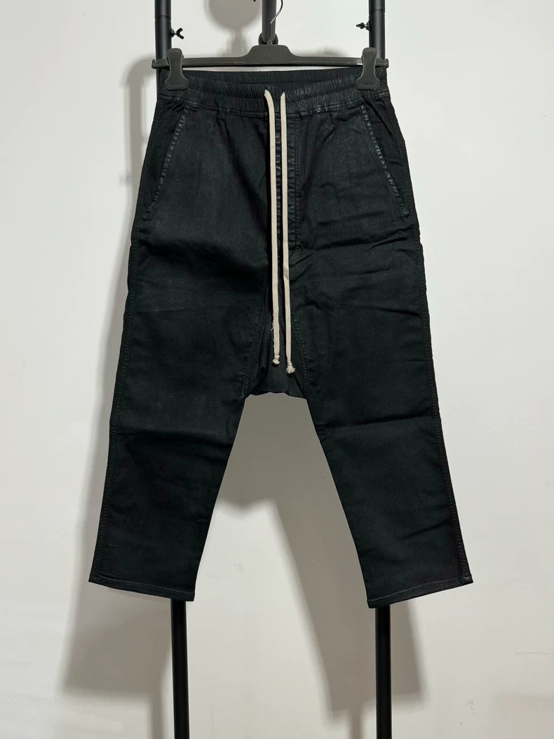 Rick Owens Waxed Cropped Pants S