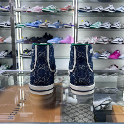 Gucci Tennis 1977 Denim High-Top Sneakers 0079