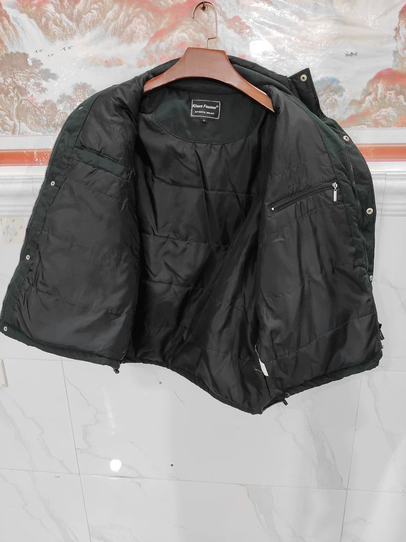 Vintage Black Insulated Vest Jacket