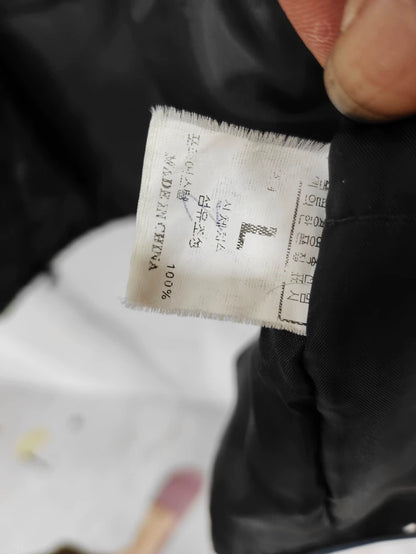 Vintage Black Insulated Vest Jacket