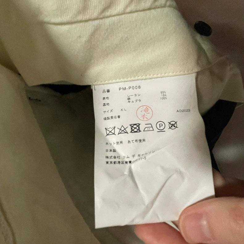 Comme Des Garçons Homme Plus Linen Trousers