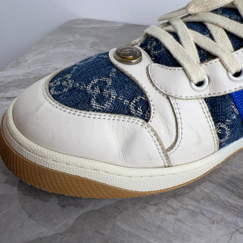 Gucci Screener Denim Series Stylish Sneakers 0079