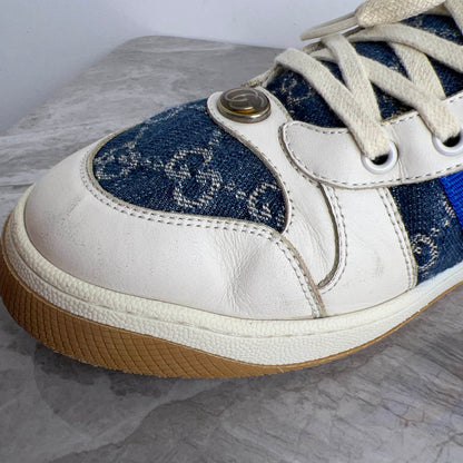 Gucci Screener Denim Series Stylish Sneakers 0079