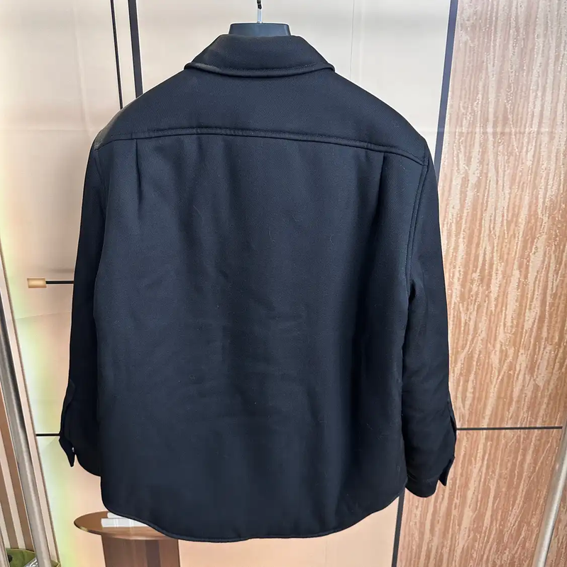 Loewe Black Long Sleeve Cotton Jacket 0089