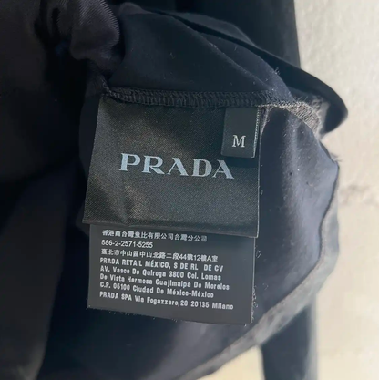 Prada Black Cotton Long Sleeve Sweatshirt for Men