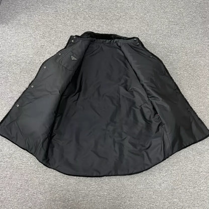 Prada Reversible Fur Coat with Triangle Logo