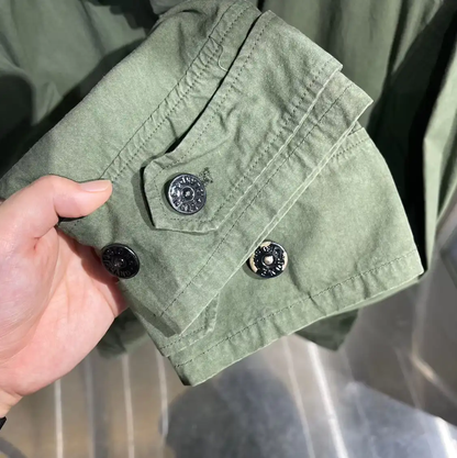Stone Island Military Green Cotton Men's Jacket 0089