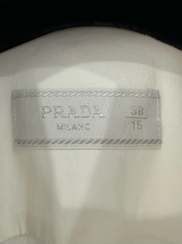 Prada White Cotton Long Sleeve Shirt