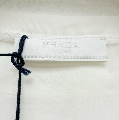 Prada White Long Sleeve Men's T-Shirt