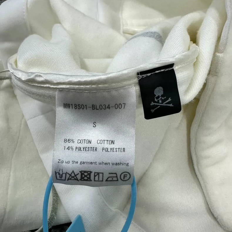 Velvet Zip Hoodie with Skull Design