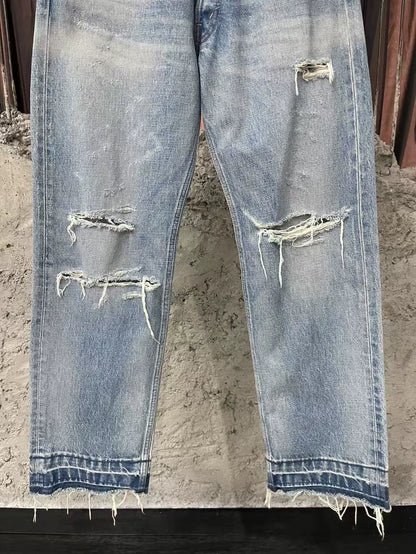 Celine Wesley Distressed Denim Pants