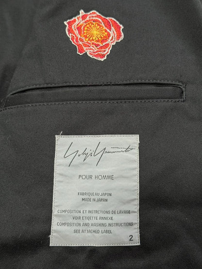 Yohji Yamamoto Black Blazer Jacket-zp