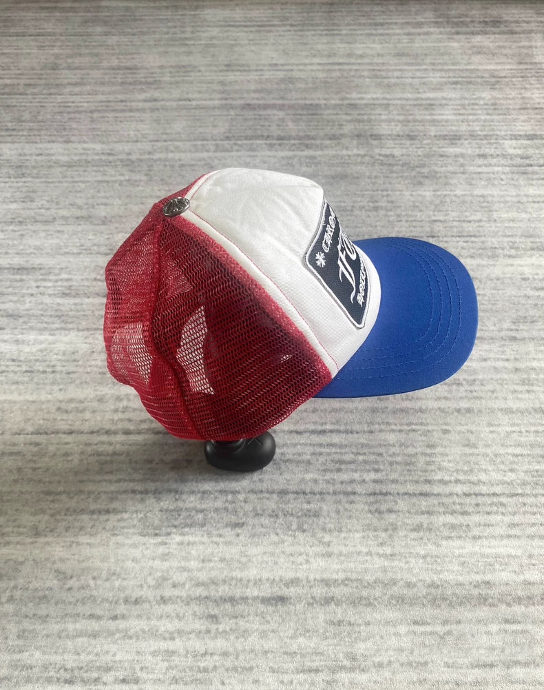Chrome Hearts Trucker Hat Red Blue-zp