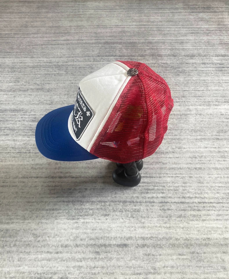 Chrome Hearts Trucker Hat Red Blue-zp