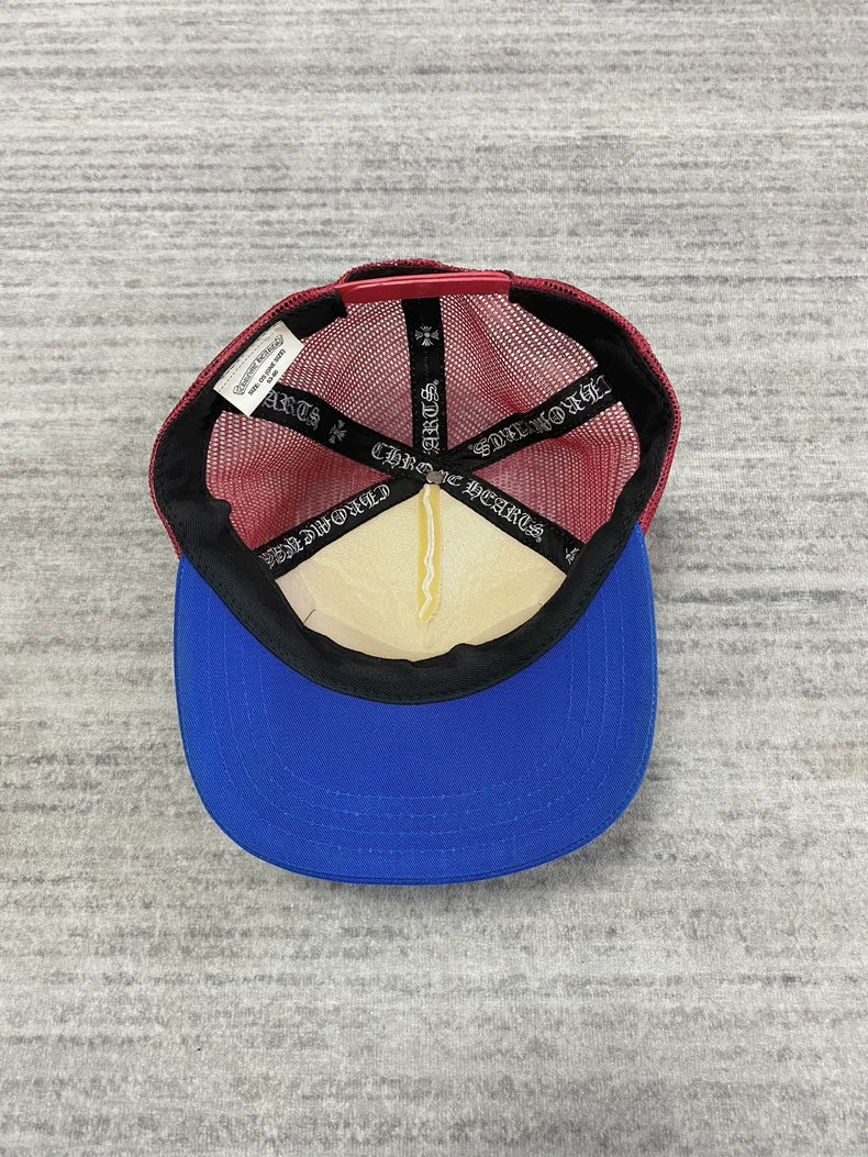 Chrome Hearts Trucker Hat Red Blue-zp