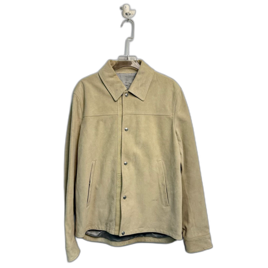 Dior Beige Suede Leather Jacket-yf