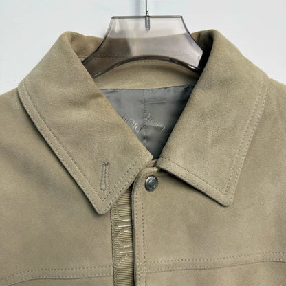 Dior Beige Suede Leather Jacket-yf