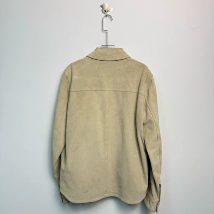 Dior Beige Suede Leather Jacket-yf