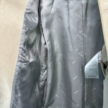 Dior Beige Suede Leather Jacket-yf