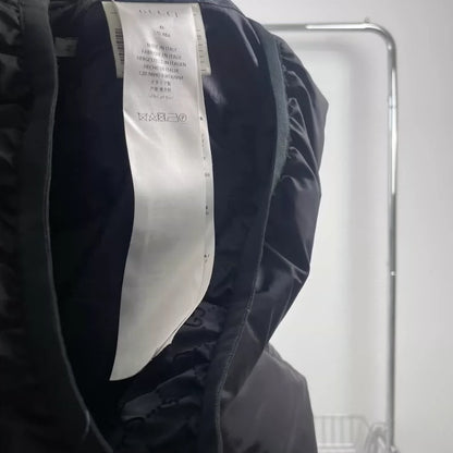 Black Gucci Puffer Jacket with Logo